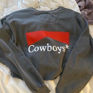 Cowboys cropped crewneck